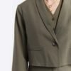 Single-breasted Cropped Blazer - Image 2