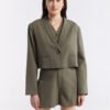 Single-breasted Cropped Blazer